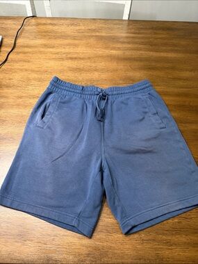 Men's navy Blue Knit Drawstring Shorts